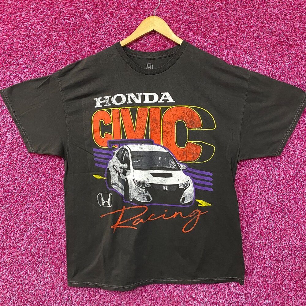 Honda Civis Racing Car Art Poster T-Shirt O/S